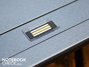 The notebook's access can be personalized with the fingerprint reader.