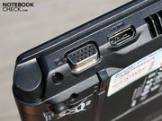 Or is there? The ATI HD 4225 graphics processor allows HDMI video output.
