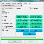 ASSSD: 432 MB/s (Sequential Read)