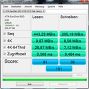 ASSSD 443 MB/s read