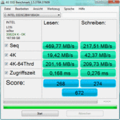 AS SSD: 470 MB/s (sequential read)