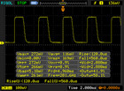 PWM, except in max. brightness, here @137 cd/m²