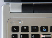 The power button is precariously close to the Esc key.