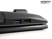 Although there is ONE USB 3.0 port (blue),