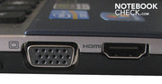 VGA and HDMI socket.