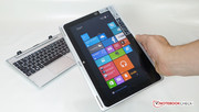 Acer Aspire Switch 10 tablet portrait mode.