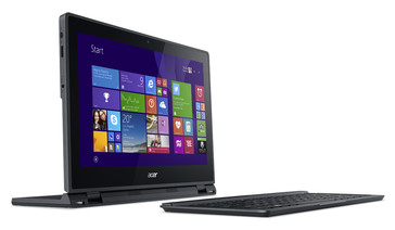 Acer Aspire Switch 12 convertible standing up with keyboard Windows 8