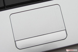 The touchpad supports multi-touch