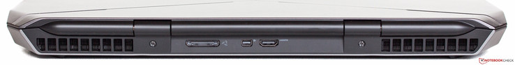 rear side: graphics amplifier, mini-DisplayPort, HDMI
