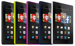 Amazon Fire HD lineup, colors of September 2014 update