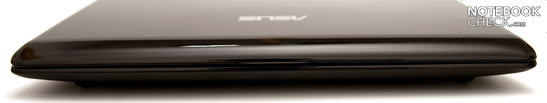 Front: No connections. There are two stereo loudspeakers on the bottom