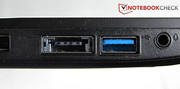 Hybrid: the combined eSATA/USB 2.0 port.