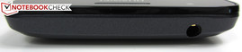 Top: 3.5 mm stereo jack