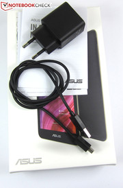 ... a micro USB cable, a modular power adaptor as well as a quick start guide.
