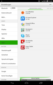 A number of useful apps such as Skype or AccuWeather come preinstalled.