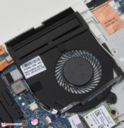 The fan is frequently inactive in idle mode.