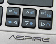 The arrow keys are a bit small due to space constraints.