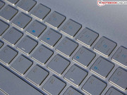 Because of the low height, the keyboard has a short stroke,