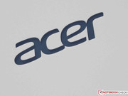 The Acer logo on the back...