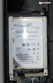 The hard disk can be quickly swapped out.