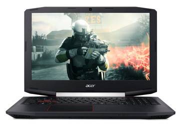 Aspire VX 15 VX5-591G straight on, gaming notebook with Kaby Lake and GeForce GTX 1050/1050 Ti
