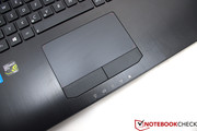 The touchpad is easy to use.