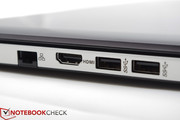 The S551LB only features 2 high-speed USB ports.