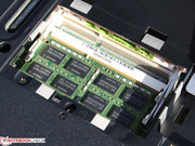 Upgradeable: a SO-DIMM socket is free, which mean up to 4 GB more RAM can be installed.