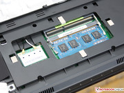 The WLAN module, HDD and RAM can be replaced.