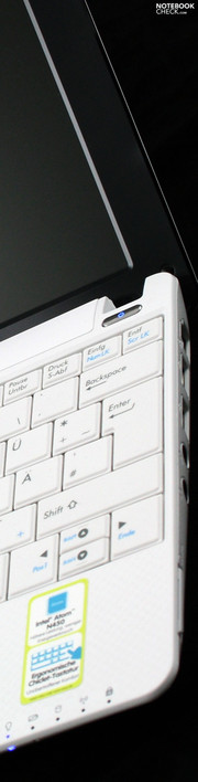 The Asus Eee PC 1001P in matt white.