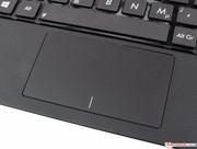 The touchpad is sleek and too small. The latter can barely be avoided.