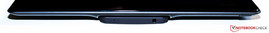 Top: Tray for the smartphone and 3.5 mm stereo jack