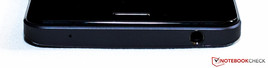 Top: 3.5 mm stereo jack