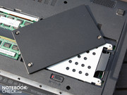 The HDD cover is made of aluminum.