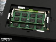 Two RAM modules of the DDR3 variety each with 1048 MB.