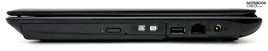 Right: DVD drive, USB 2.0, RJ45, power