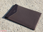 High quality slim case made of faux leather.