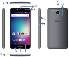BLU R1 Plus Android smartphone at FCC
