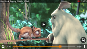 Even Full HD videos like Big Buck Bunny ...