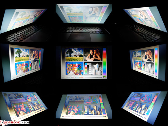 Viewing angles of the Lenovo ThinkPad T440s HD+ display