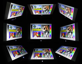 Viewing angles: Outer tablet screen