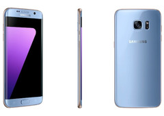 Blue Coral Samsung Galaxy S7 Edge Android smartphone now available