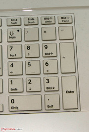 A number pad is installed.