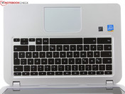 Keyboard: spongy feel, short travel length, soft click point