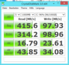 CrystalDiakMark Sequential Read 415 MB/s