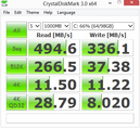 Crystal Disk Mark 494 MB/s seq. Read