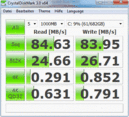 Crystal Disk Mark 3.0 84MB/s