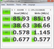 CDM 86 MB/s reading