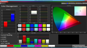 Color Management (Mode: Cinema, target color space: sRGB)