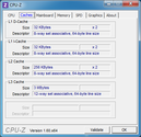 System info CPUZ Cache